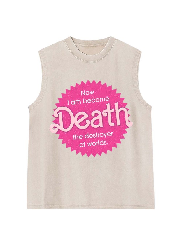 Sparkly Harbinger of Death Washed Tank Top