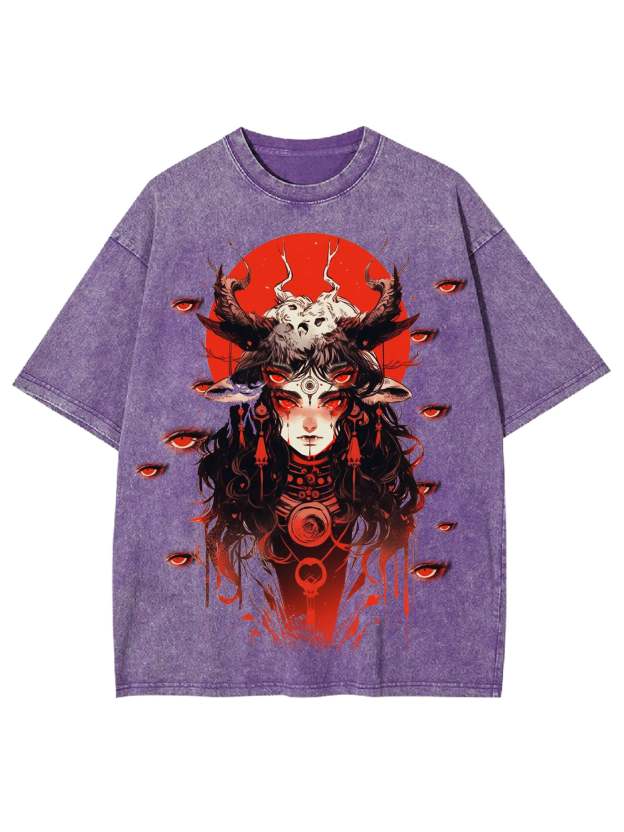 Multiple Eyes Spirit Washed Tshirt