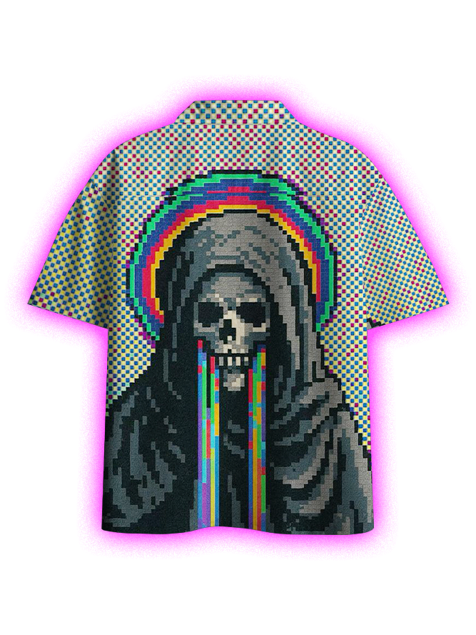 Pixel Reaper Button Up Pocket Shirt