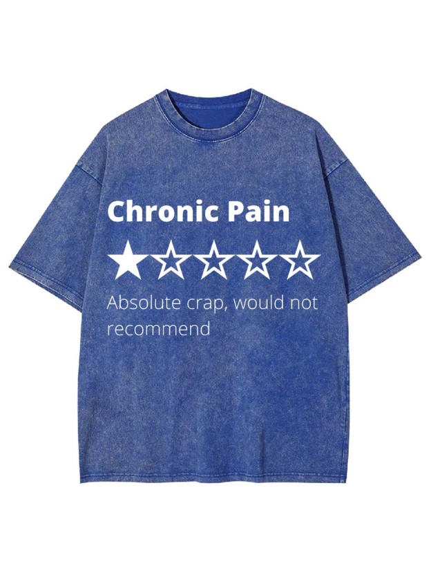 Chronic Pain Review Washed Tshirt