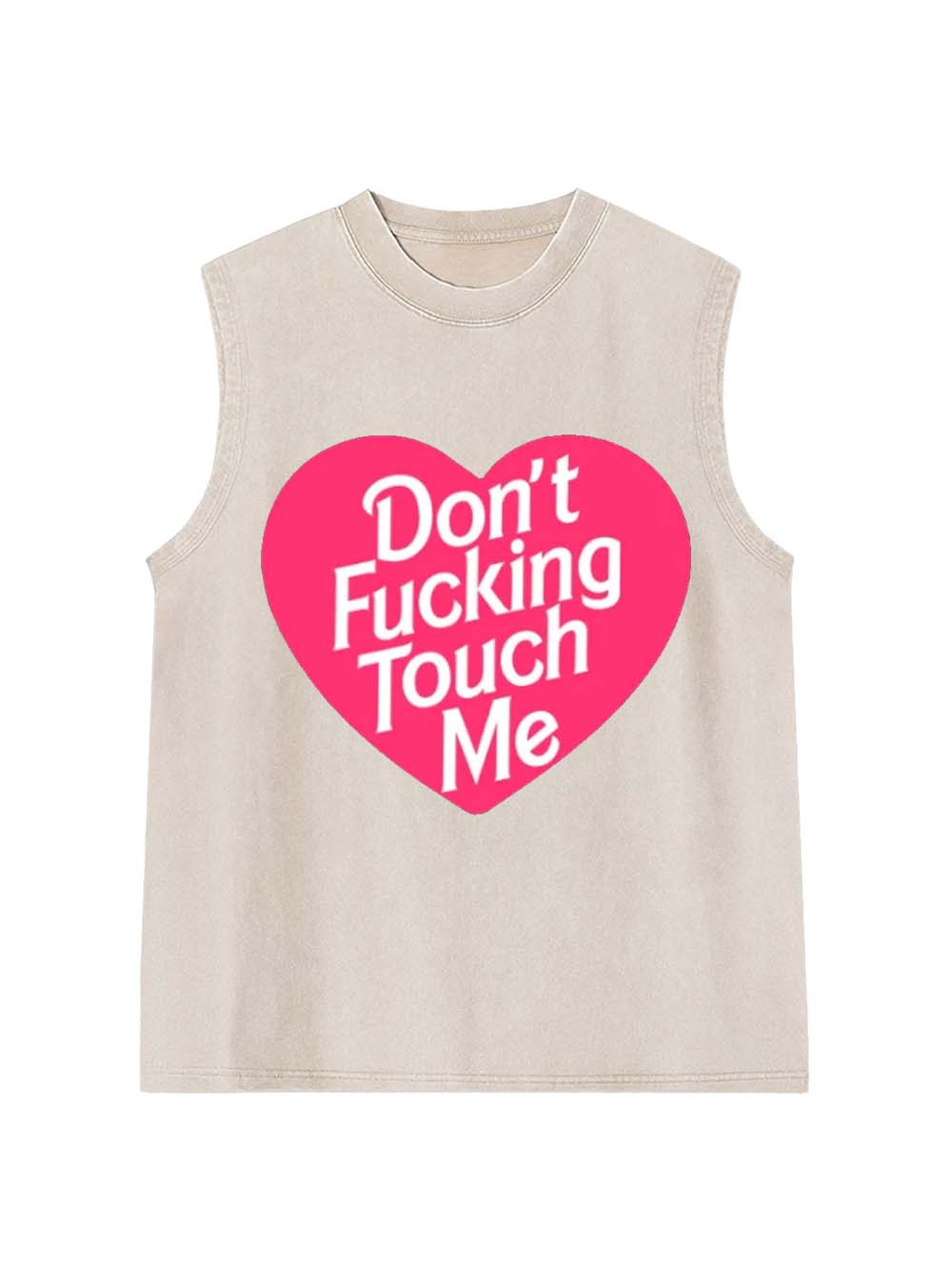 Don't Touch Me Washed Tank Top