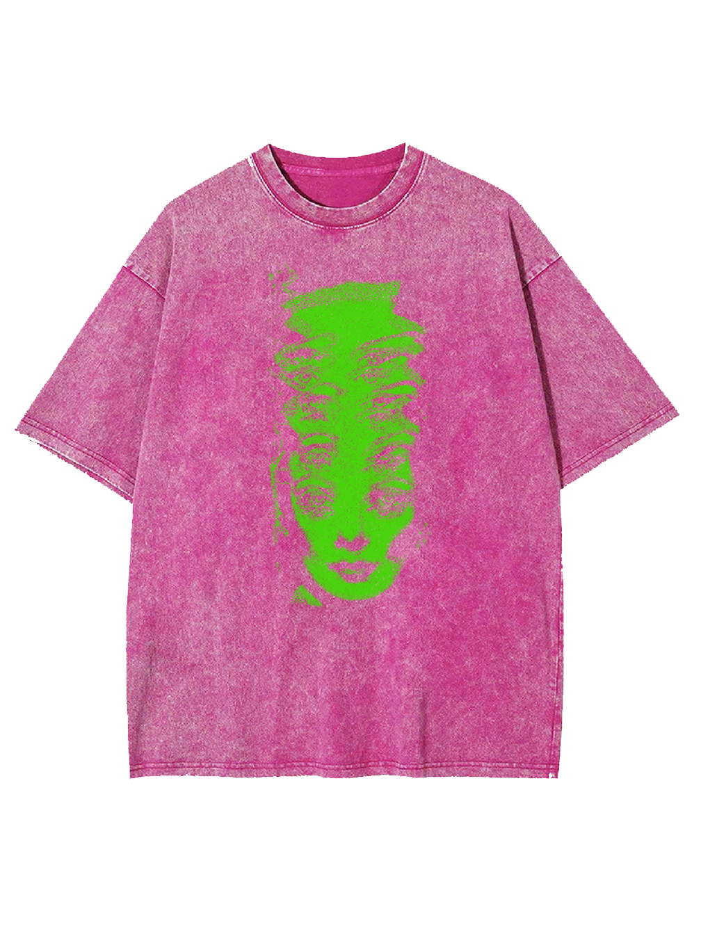 GREEN HALUCINATION WASHED TSHIRT