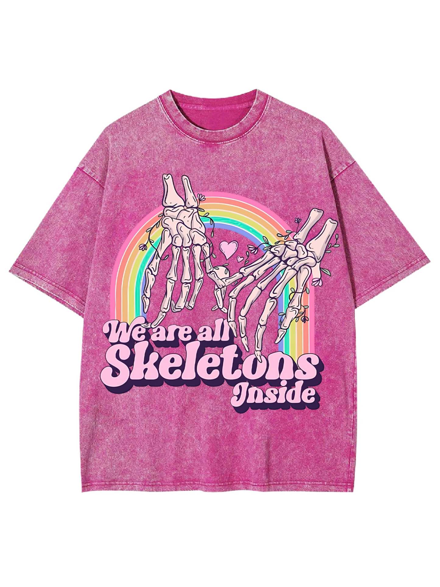 We Are All Skeletons Inside Washed Tshirt