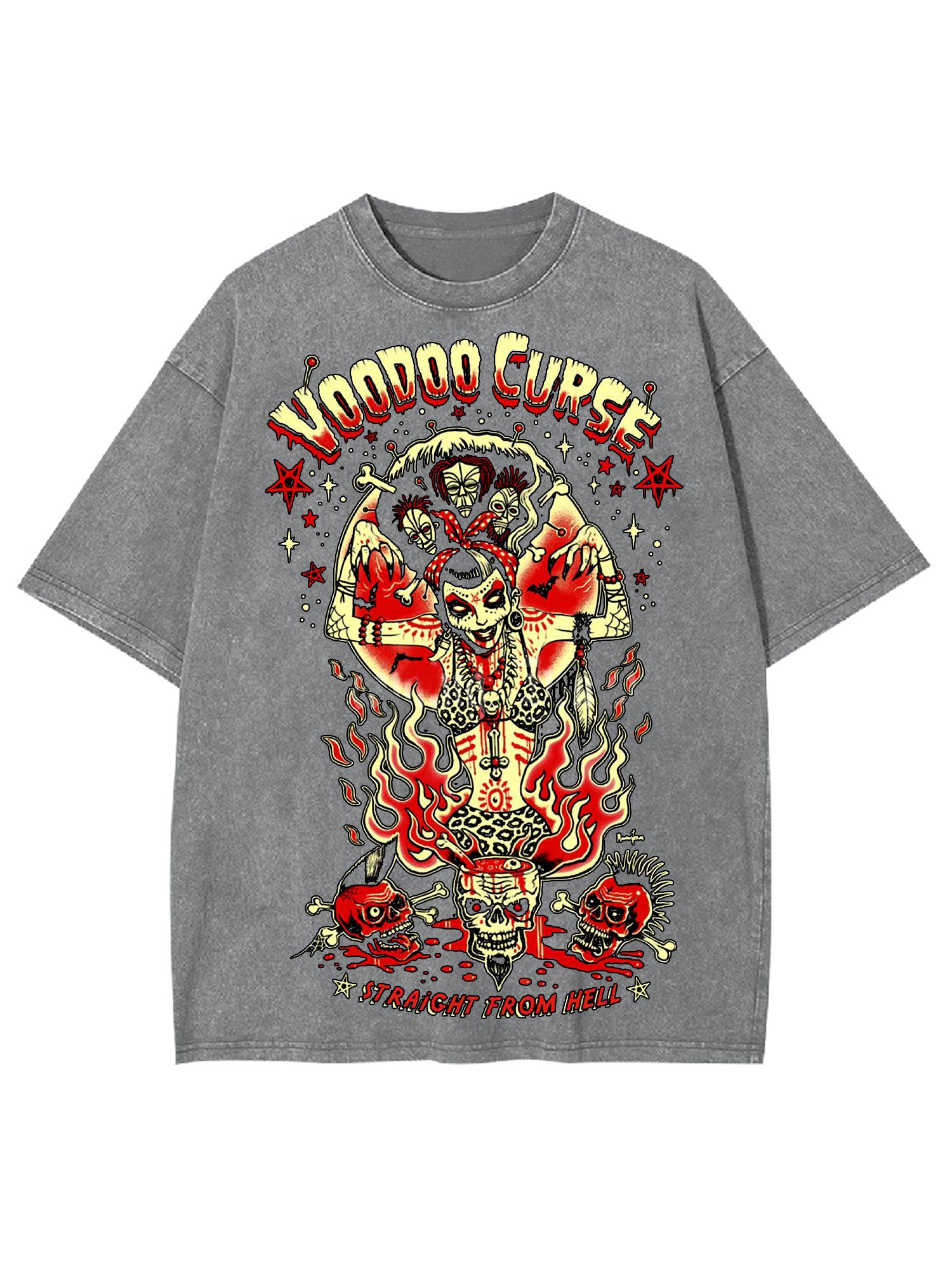 Straicht From Hell Washed Tshirt