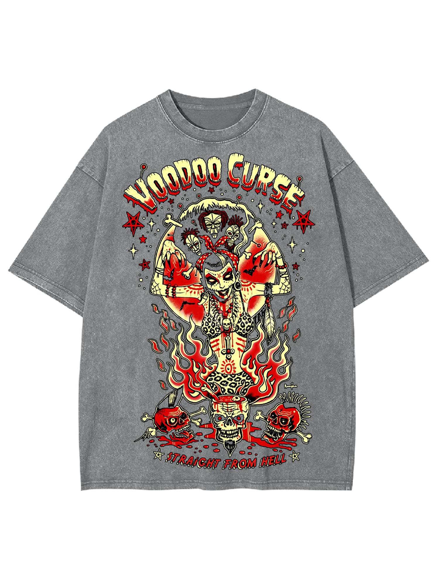 Straicht From Hell Washed Tshirt