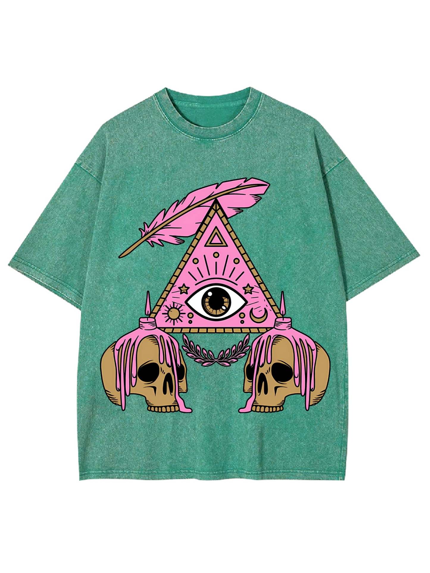 Eye And Skull Washed Tshirt