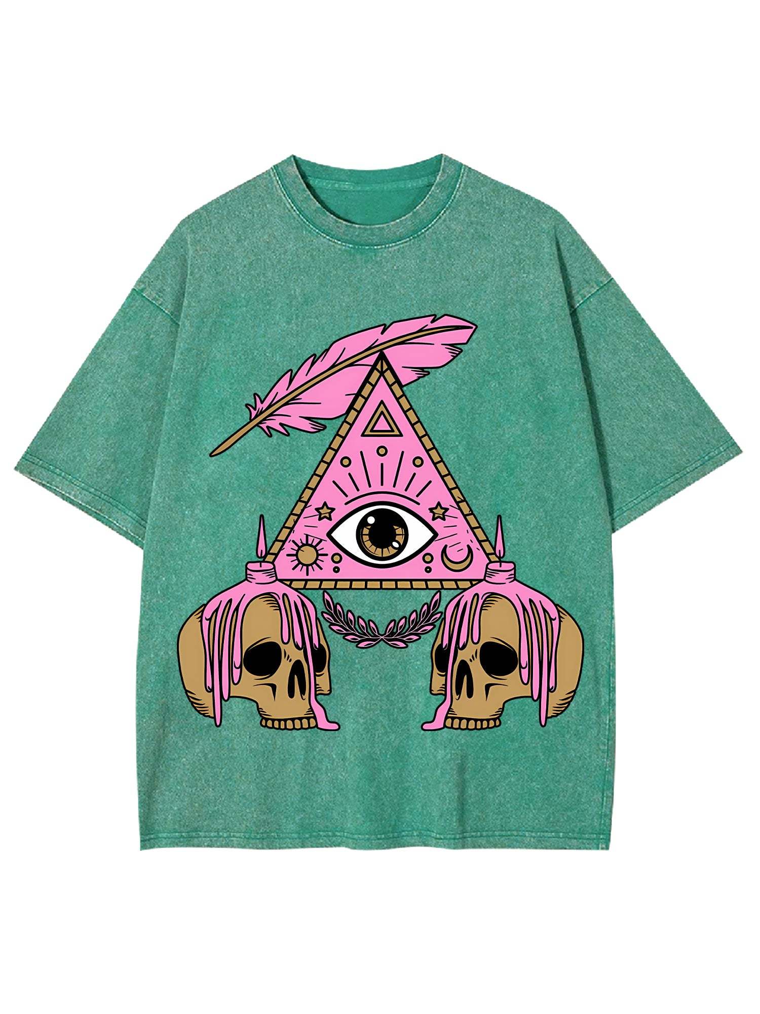 Eye And Skull Washed Tshirt