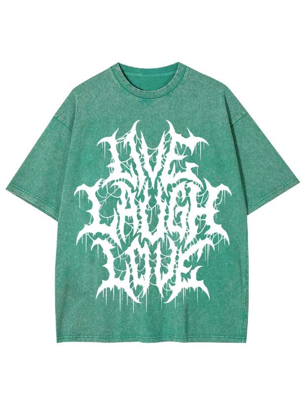 Live Laugh Love Washed Tshirt