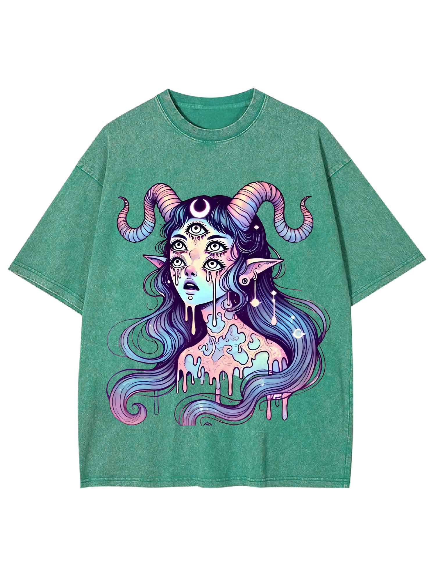 Mystic Melting Siren Washed Tshirt