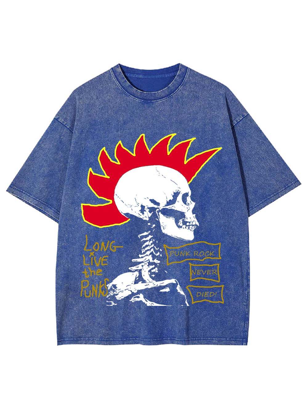 Long Live Punk Rock Washed Tshirt