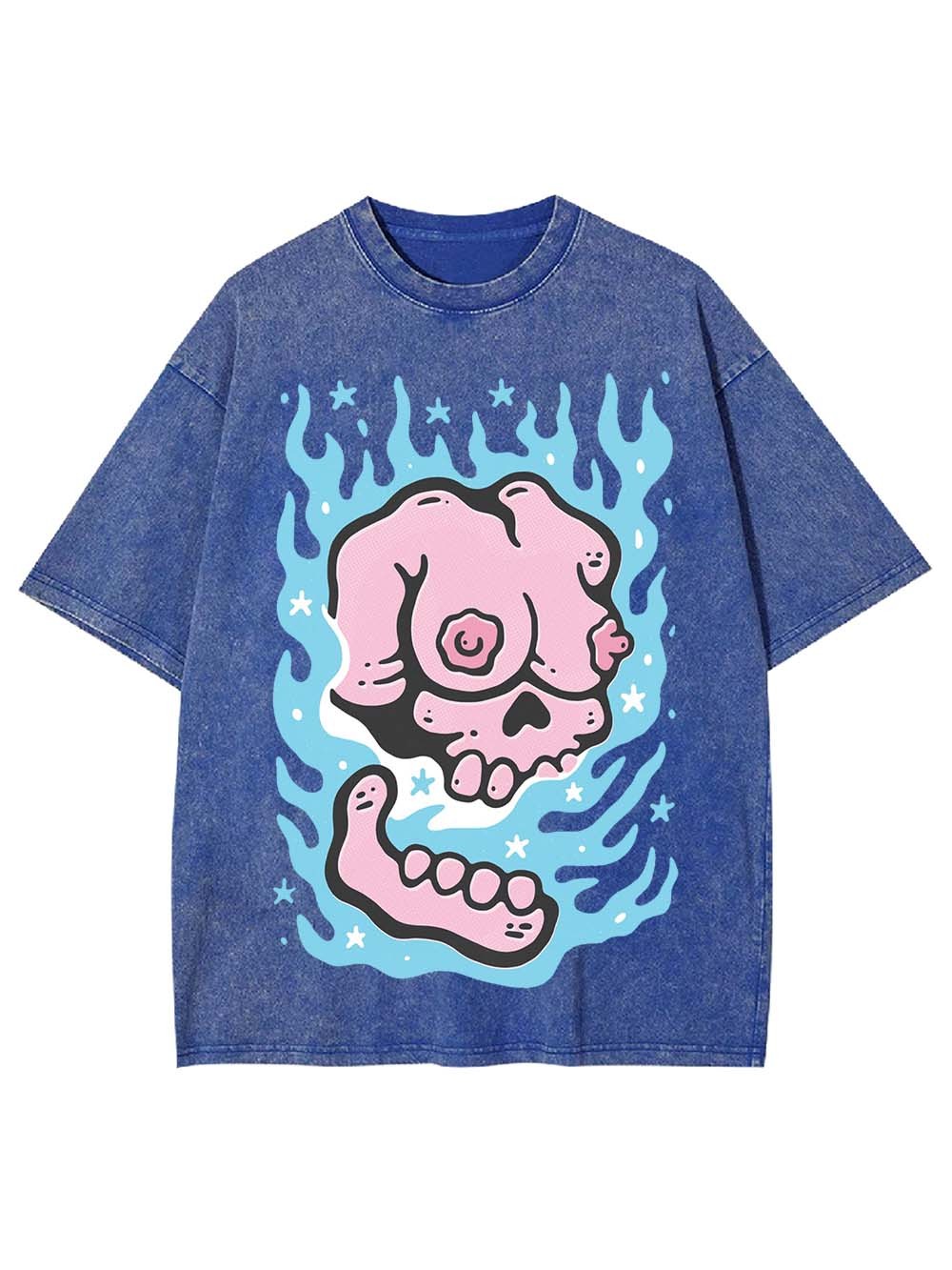 BURNING WASHED TSHIRT