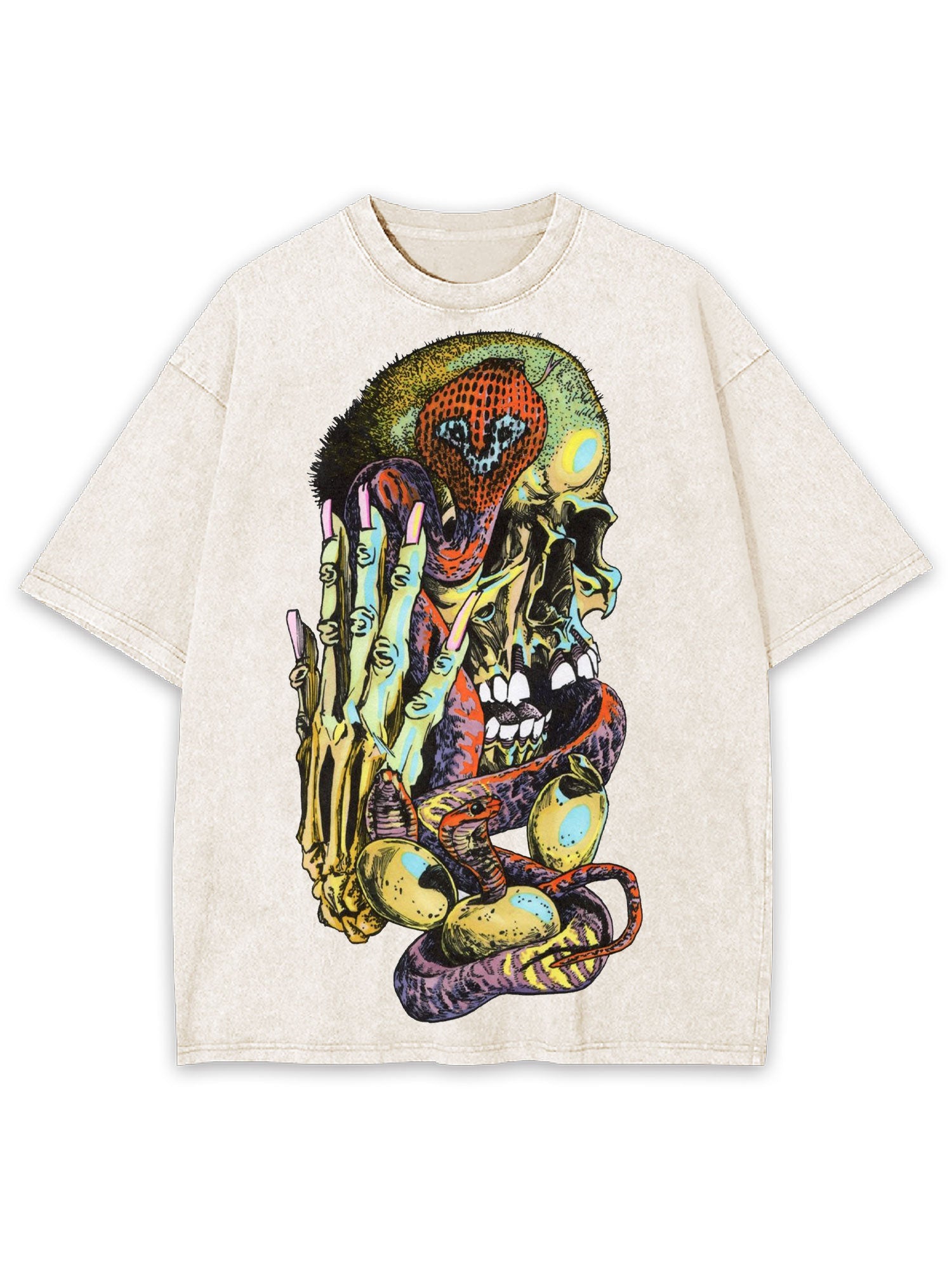 Bones And Snakes Washed Tshirt
