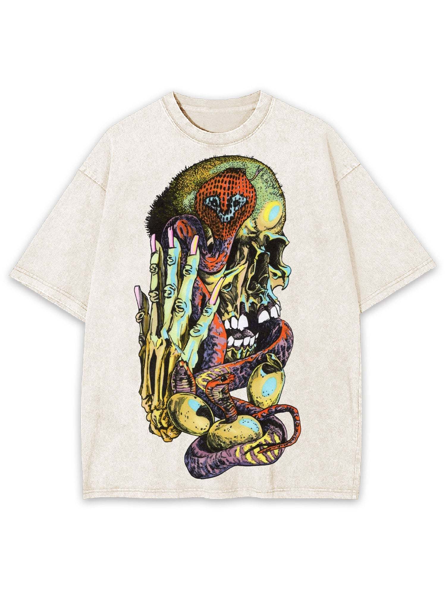 Bones And Snakes Washed Tshirt