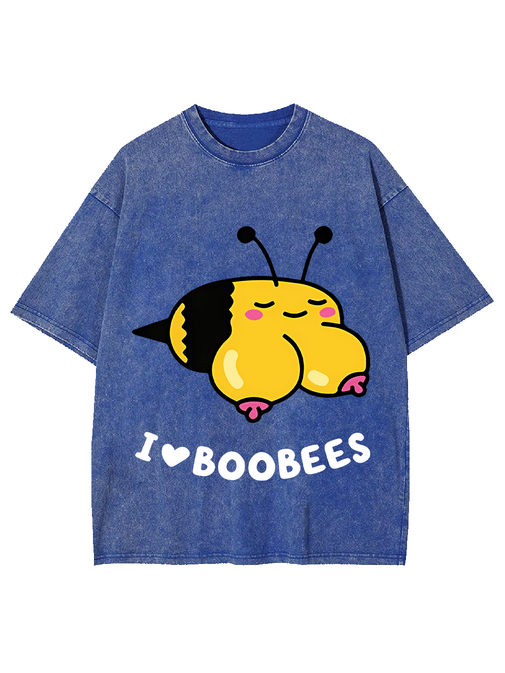 I Love Boobees Washed Tshirt