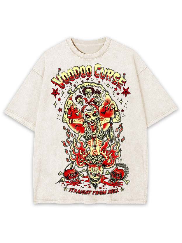 Straicht From Hell Washed Tshirt