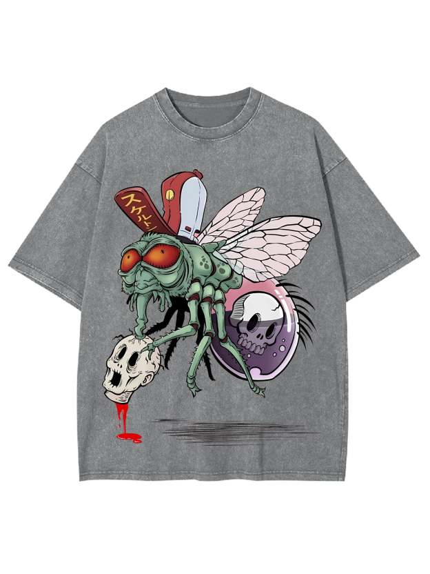 Flying Nightmare Washed Tshirt
