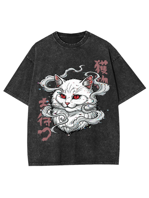 The Hunting Cat Washed Tshirt