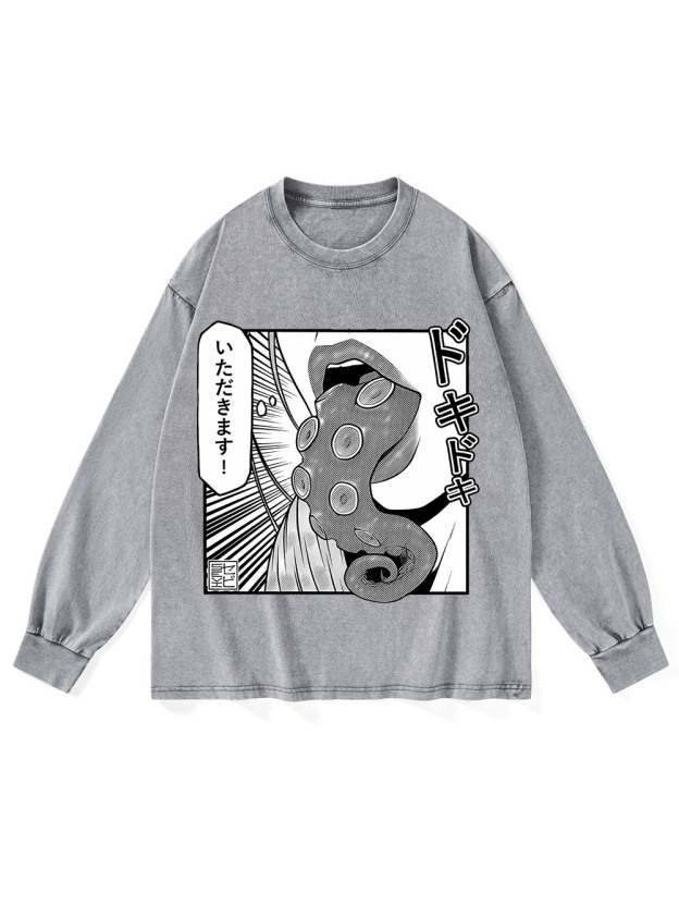 TENTACLE WASHED LONG-SLEEVE TSHIRT