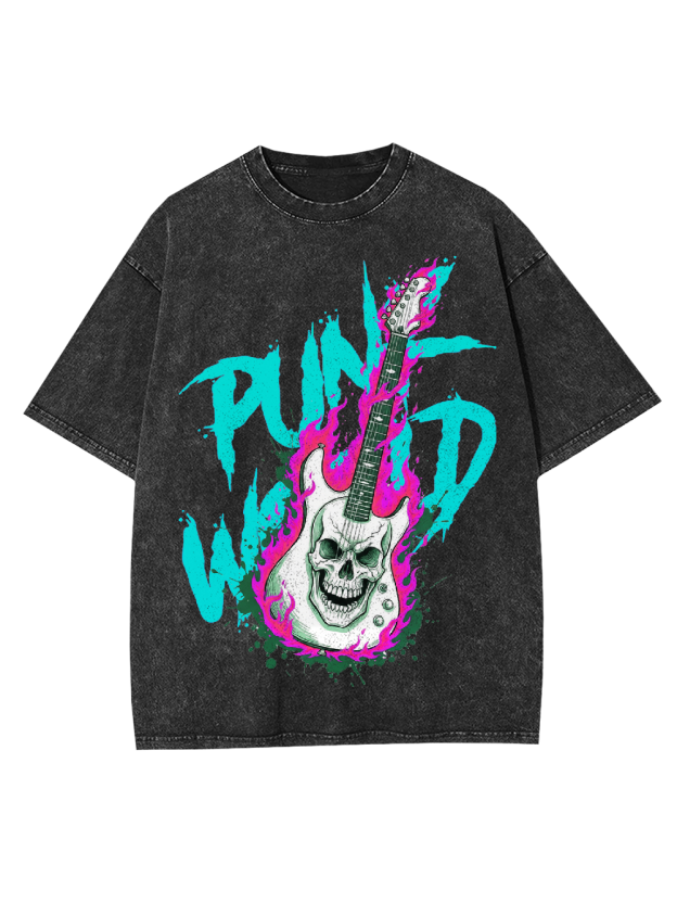 Punk World Washed Tshirt