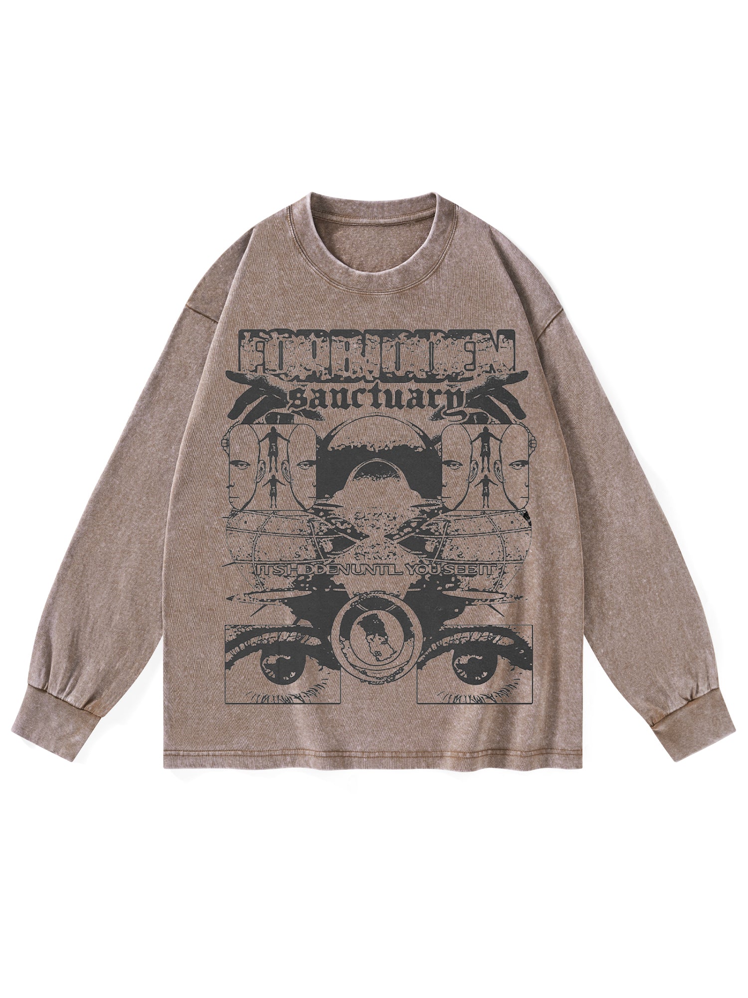 Sanctuarg Washed Long Sleeves-ClassyOutlaw