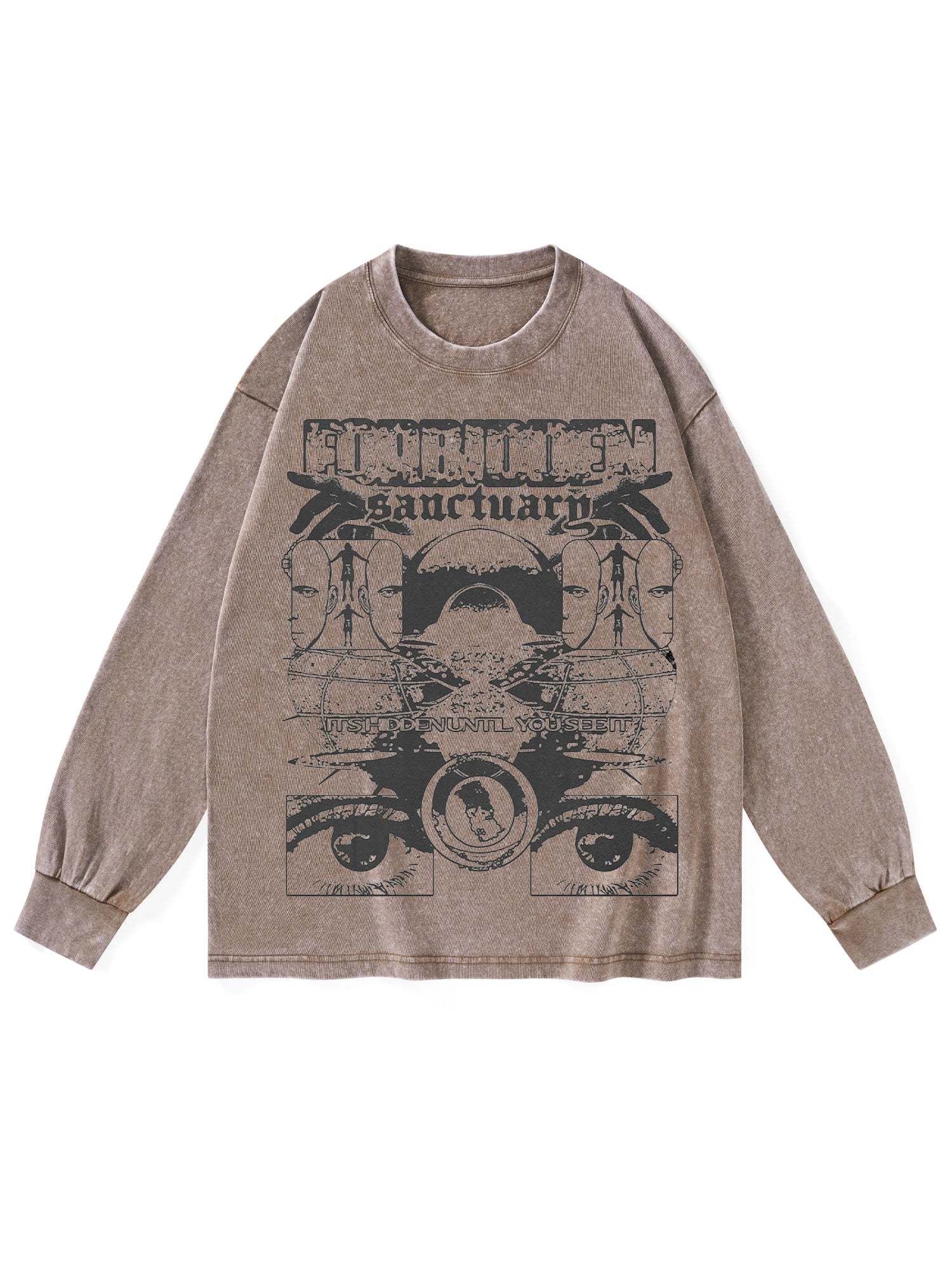 Sanctuarg Washed Long Sleeves-ClassyOutlaw