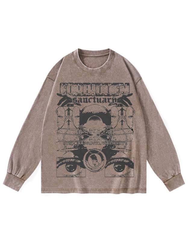Sanctuarg Washed Long Sleeves-ClassyOutlaw