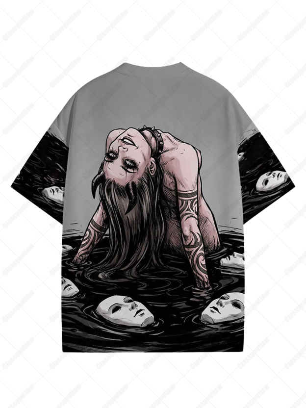 Long-haired girl with desires Graphic T-shirt