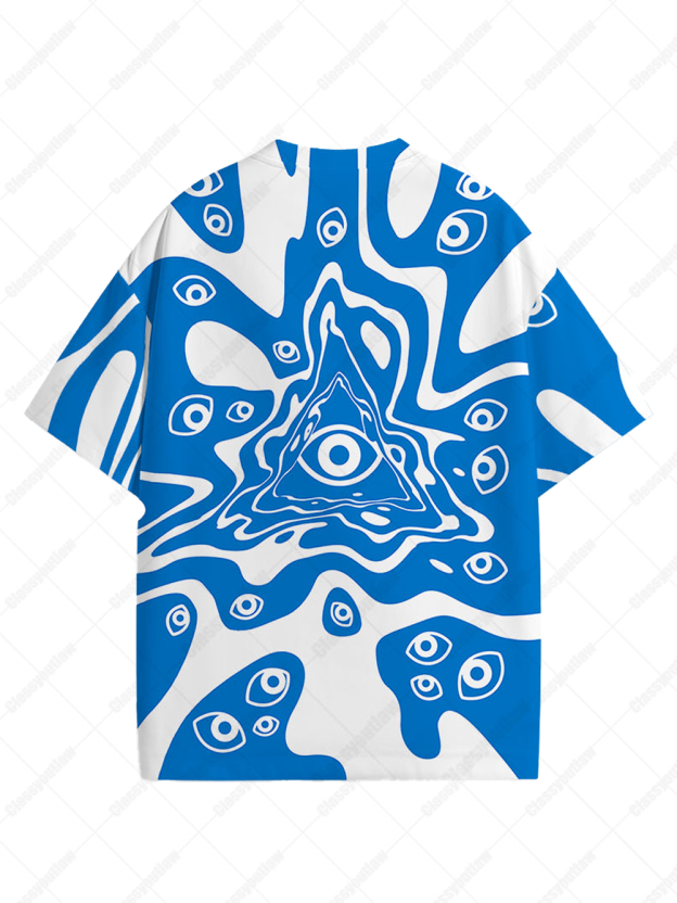 The multi-eyed blue-haired girl Graphic T-shirt