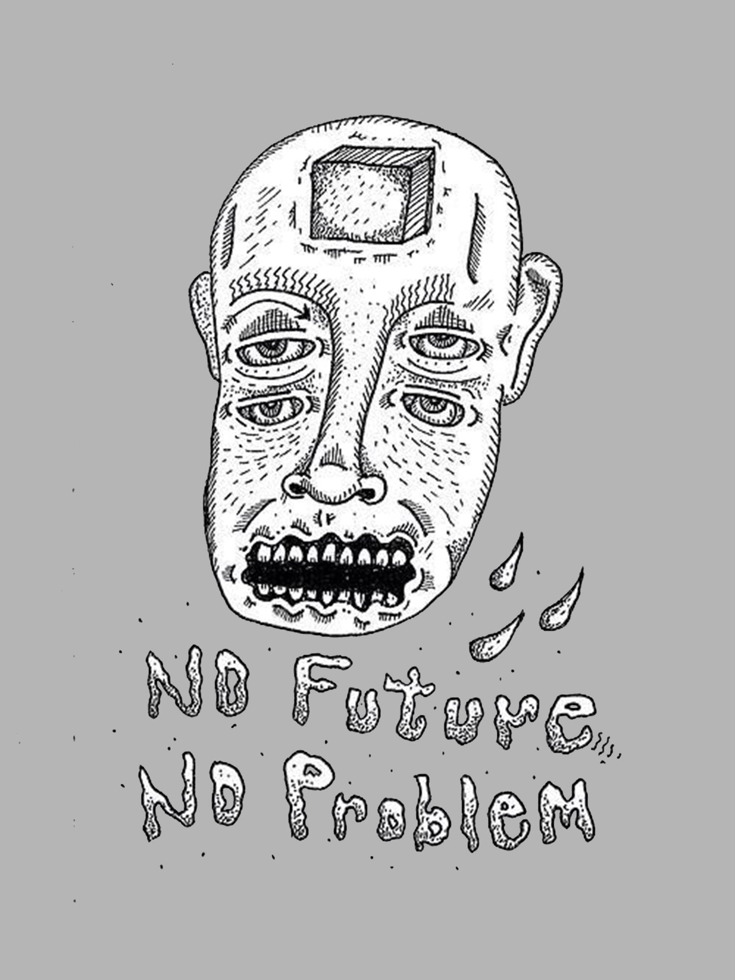 No Future No Probliem Washed Tshirt