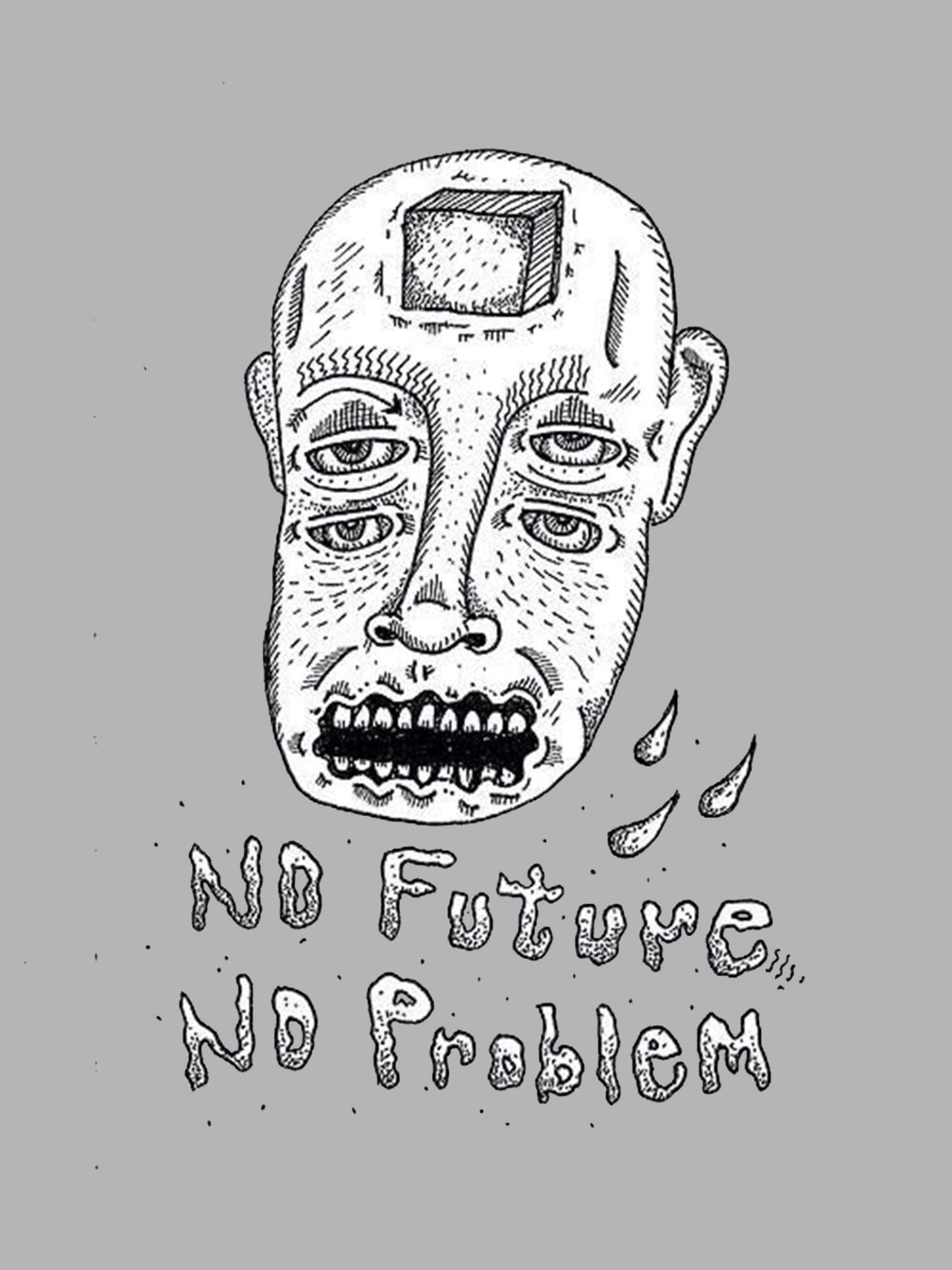 No Future No Probliem Washed Tshirt