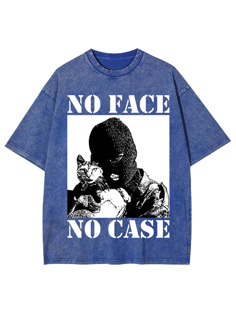 No Face No Case Washed Tshirt