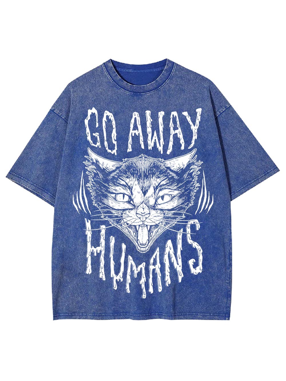 Go Away Humans Washed Tshirt