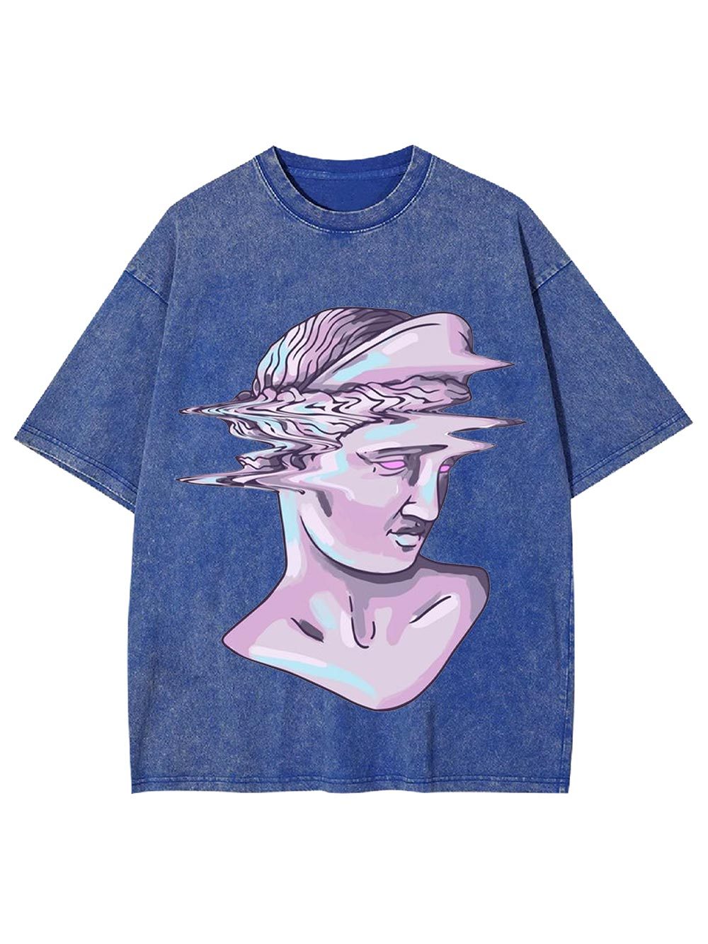 Glitched Statue Washed Tshirt