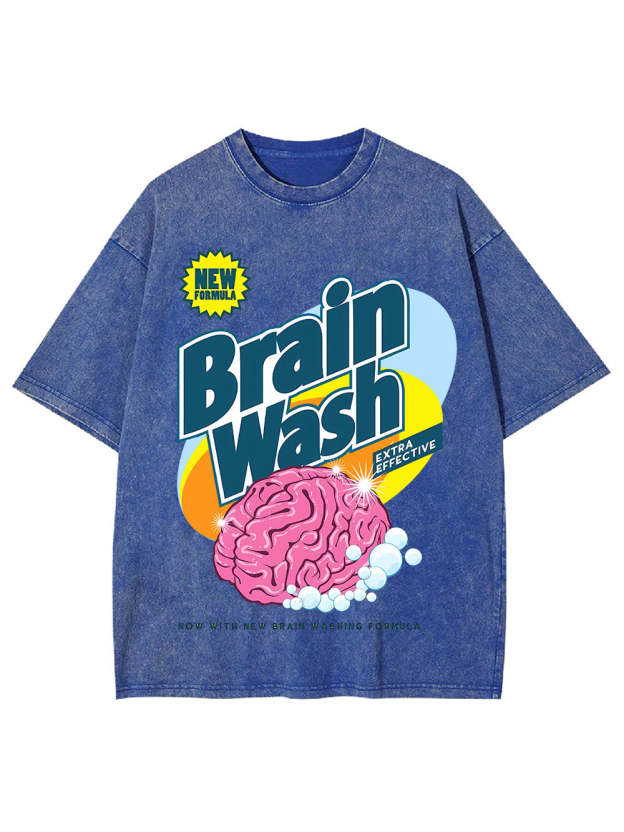 Brain Wash Washed Tshirt