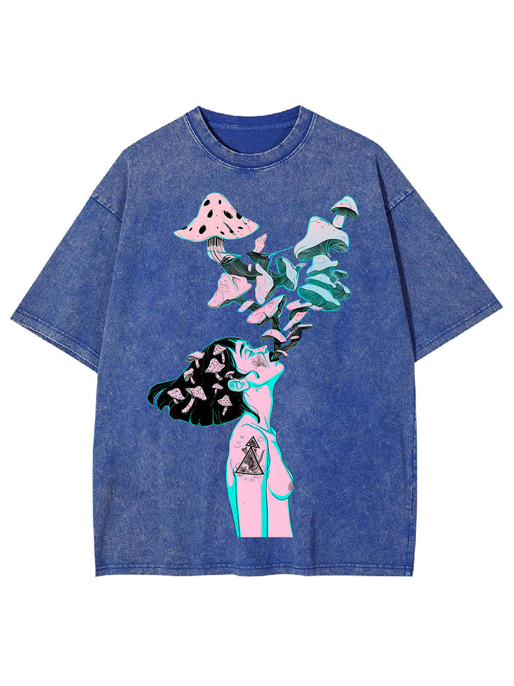 Mushroom Dreamscape Washed Tshirt