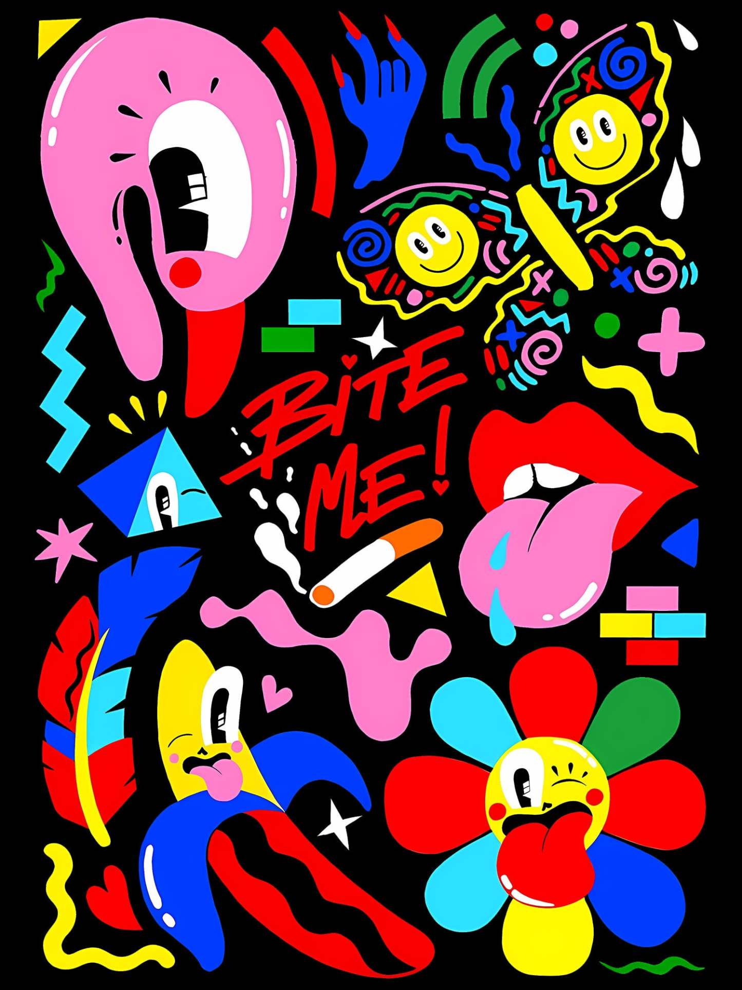Bite Me Washed Tshirt