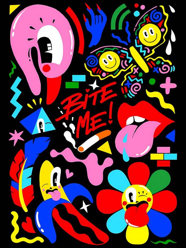 Bite Me Washed Tshirt