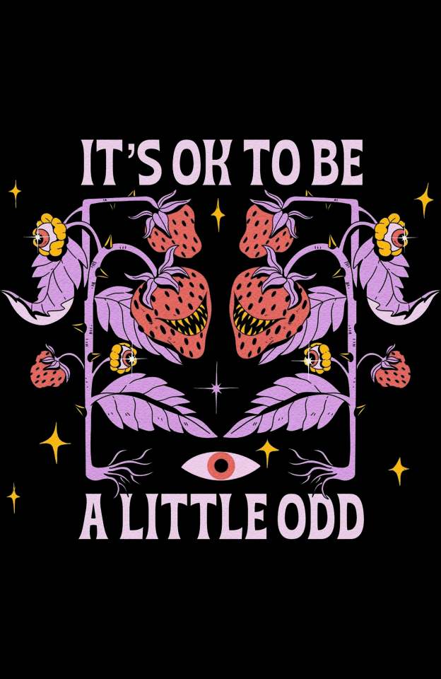 It's Ok To Be A Little Odd Washed Tshirt