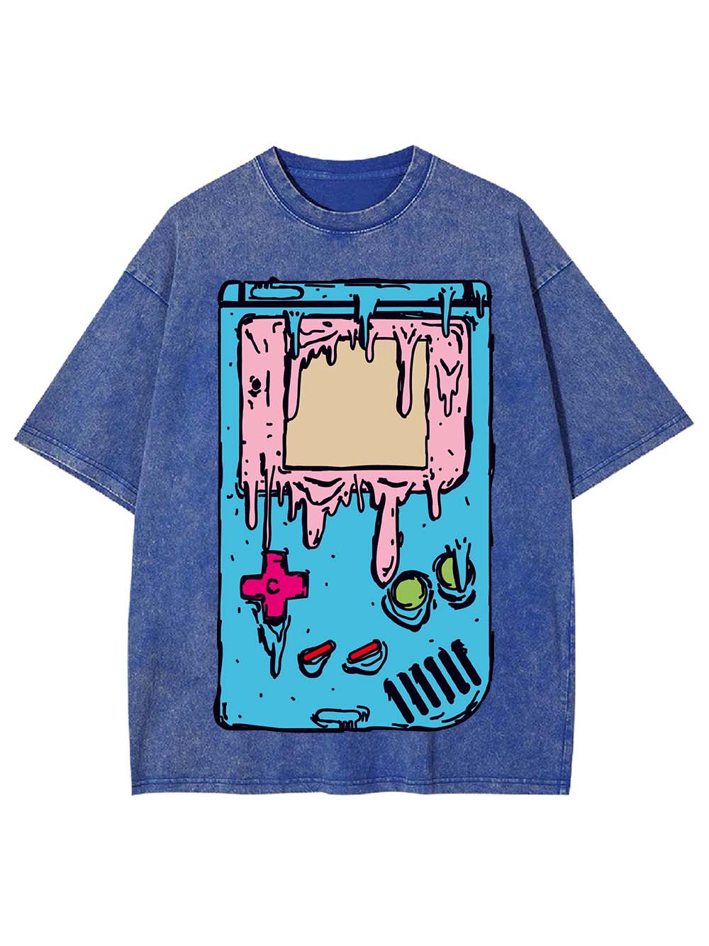 Melting Game Console Washed Tshirt