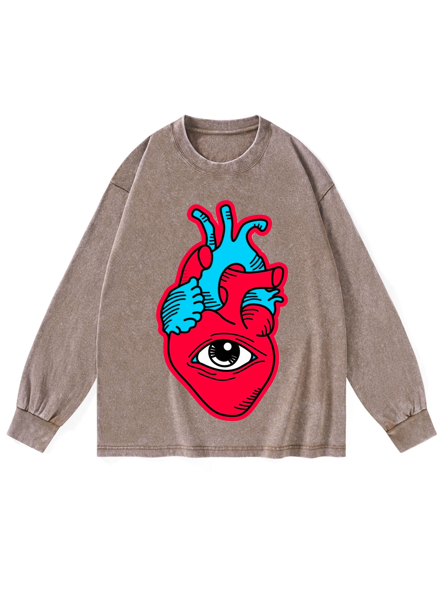 LIVING HEART WASHED LONG-SLEEVE TSHIRT