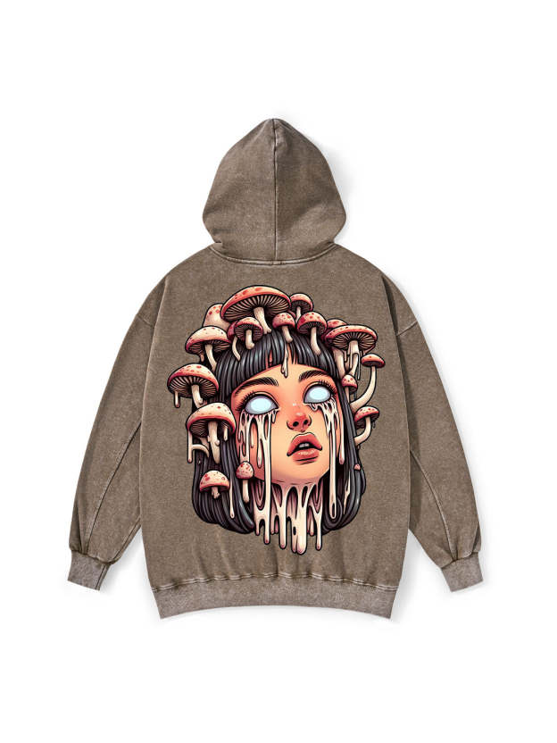 MELTING GIRL WASHED HOODIE