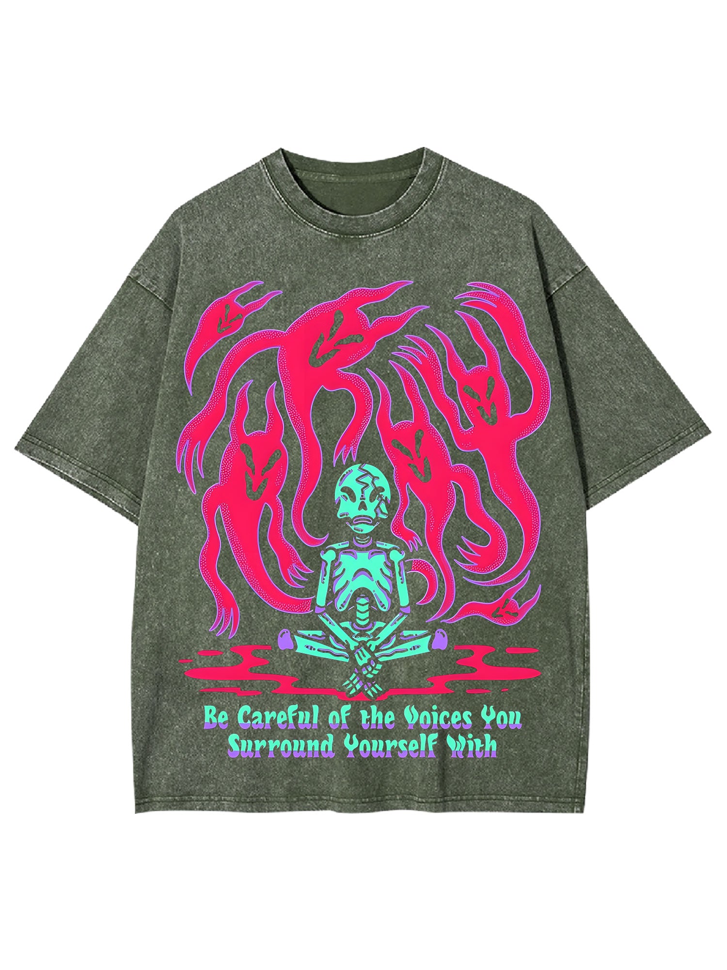 Be Careful Of The Voices You Surround Yourself With Washed Tshirt