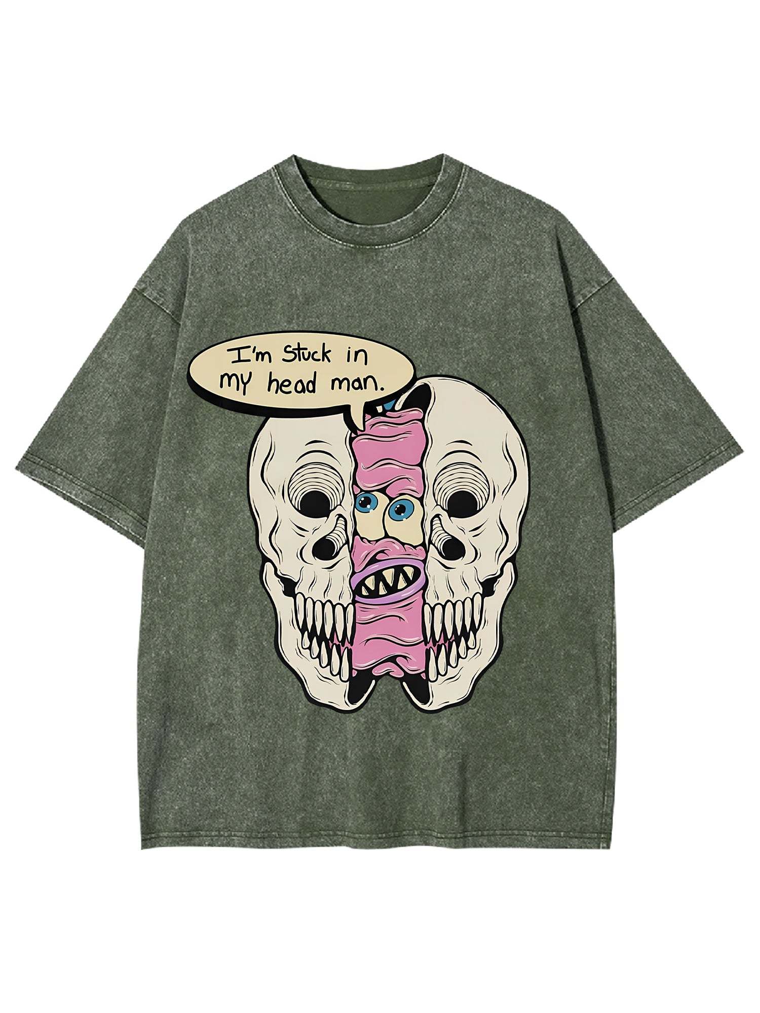Stuck In My Head Washed Tshirt