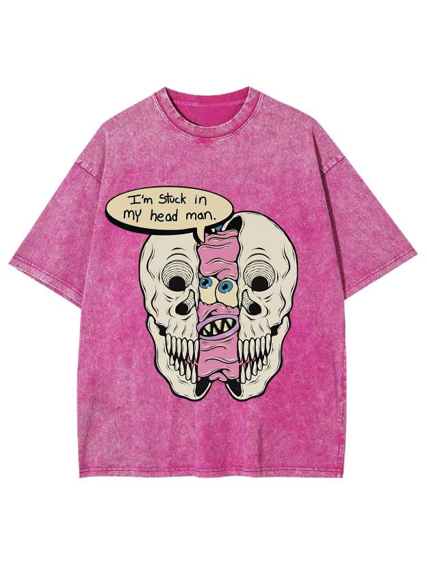Stuck In My Head Washed Tshirt