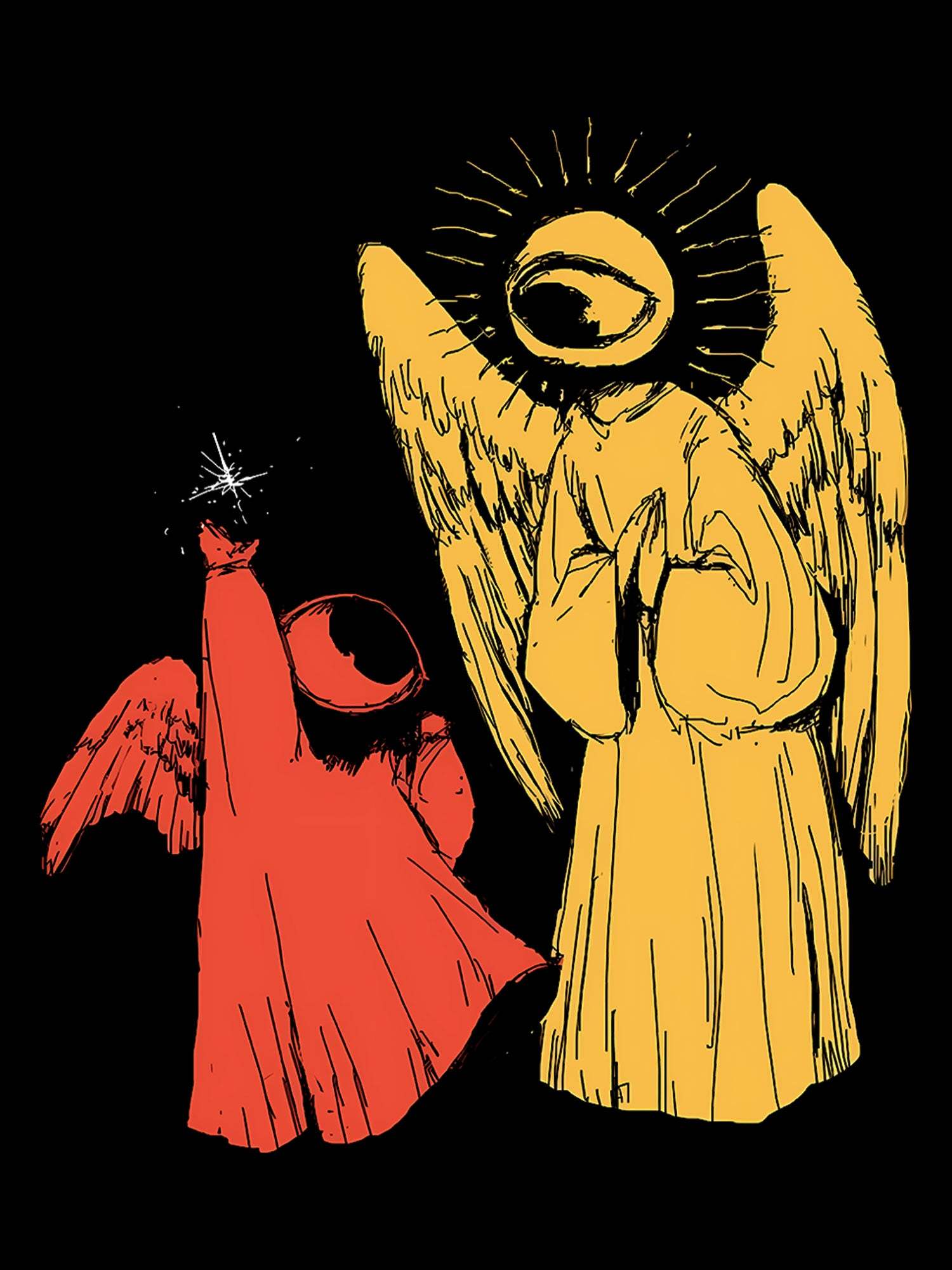 One Eye Angel Washed Tshirt