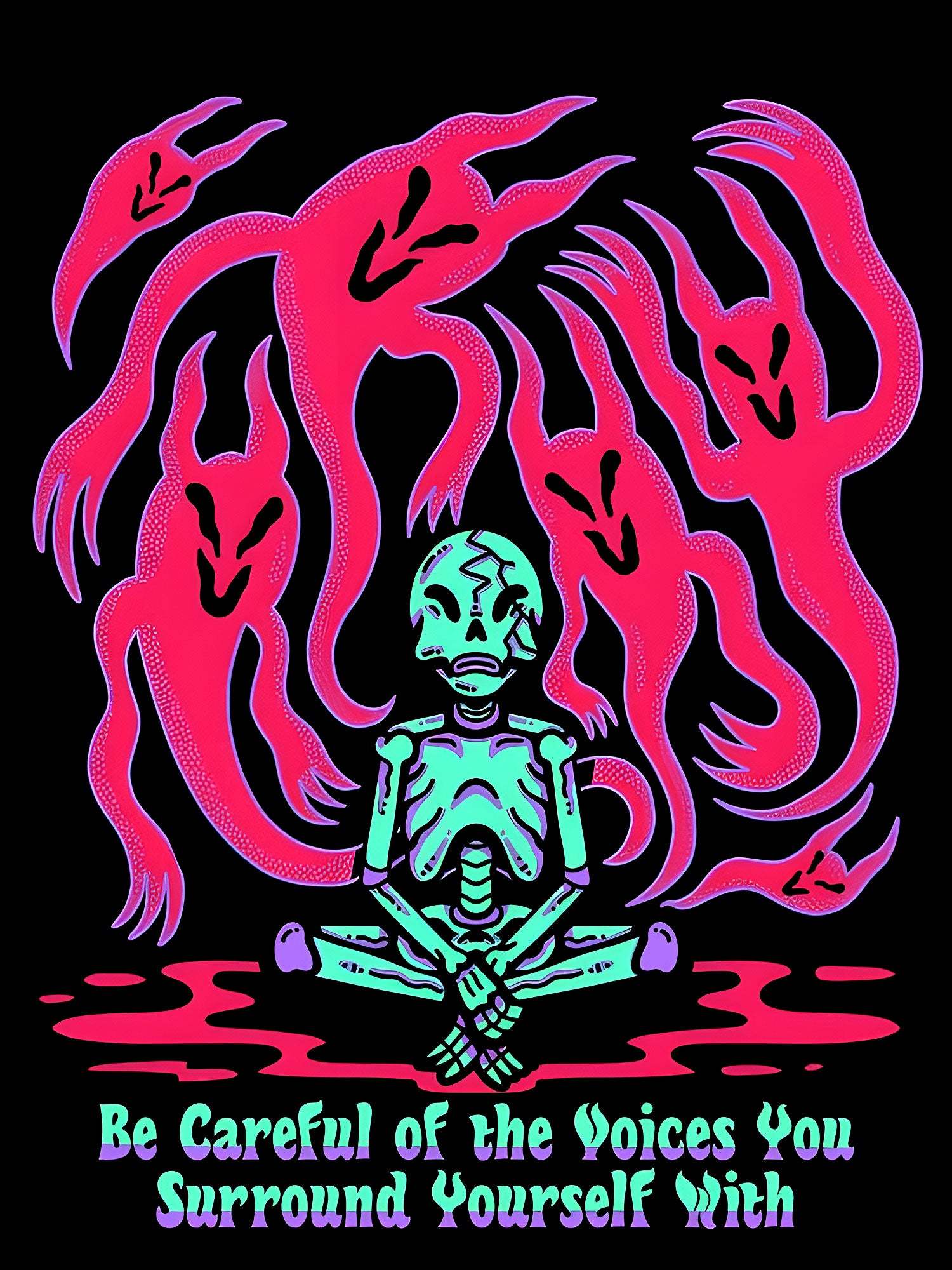 Be Careful Of The Voices You Surround Yourself With Washed Tshirt