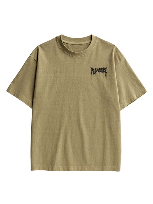 Pleasure Double Sided Print Washed TShirt