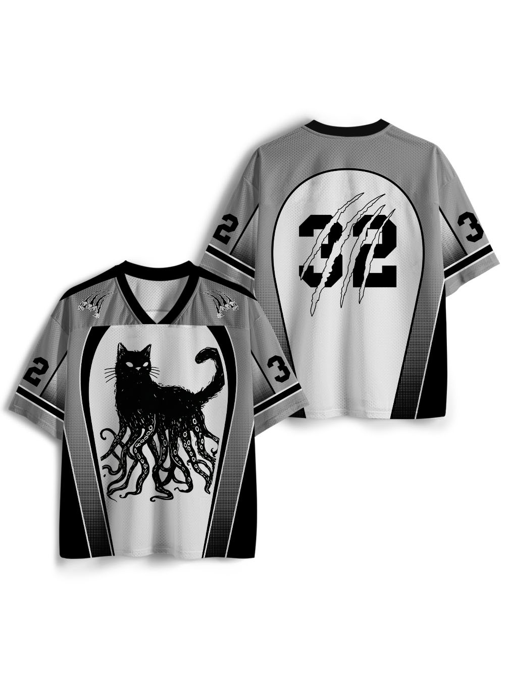Octopus Tentacle Cat Mesh Jersey