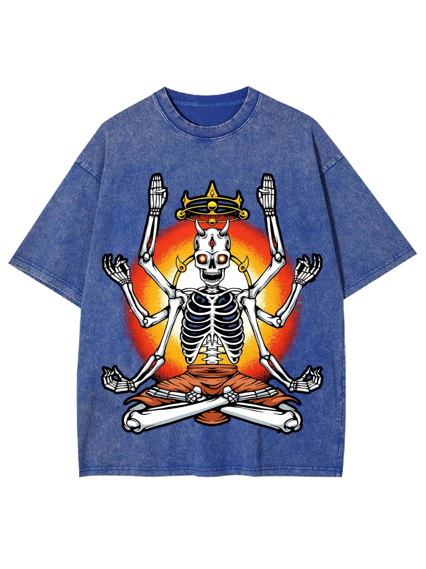 The Enlightened Skeleton Washed Tshirt