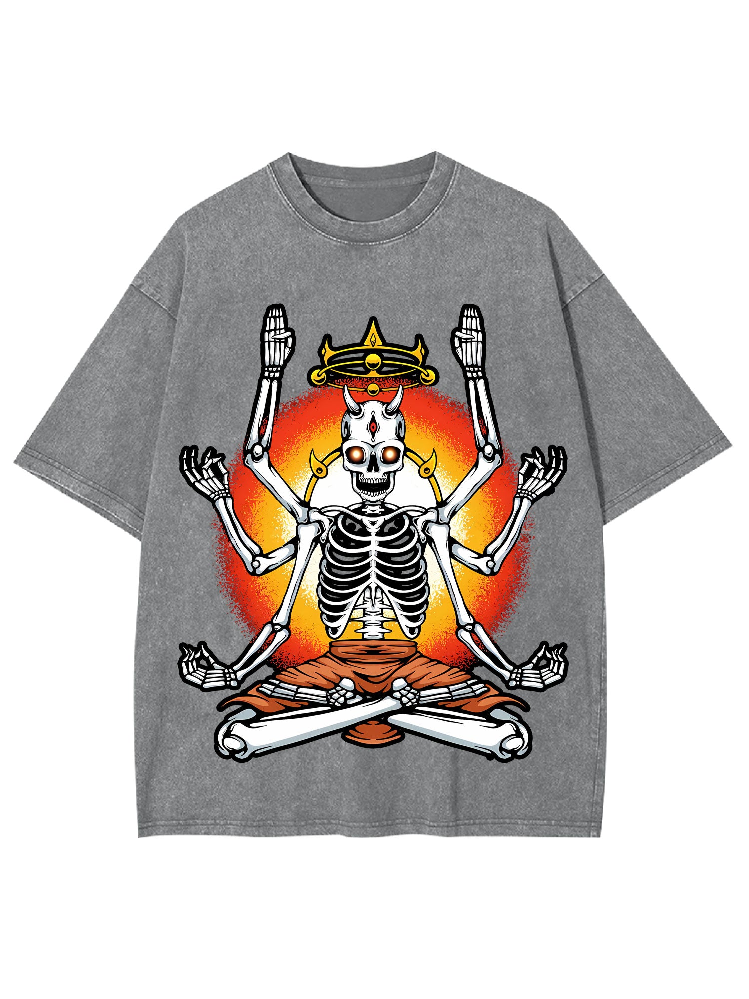 The Enlightened Skeleton Washed Tshirt